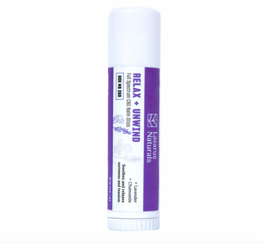 Lazarus Naturals Relax and Unwind CBD Balm Stick